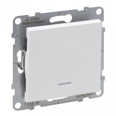 Intrerupator cap scara cu led Legrand Suno alb 721116 foto