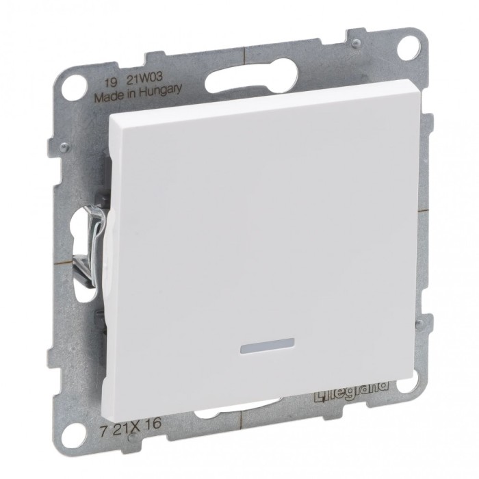 Intrerupator cap scara cu led Legrand Suno alb 721116