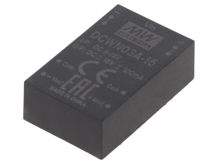 Convertor DC/DC 3W 9-18V &plusmn;15V