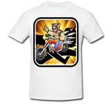 Cumpara ieftin Tricou &quot; Running from biker &quot;