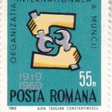 1969 LP 698 ORGANIZATIA INTERNATIONALA A MUNCII MNH