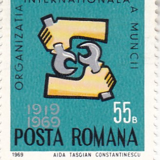 1969 LP 698 ORGANIZATIA INTERNATIONALA A MUNCII MNH foto