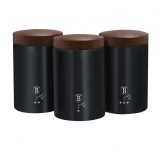 Set 3 Recipiente pentru Depozitare, ebony rosewood, Berlinger Haus