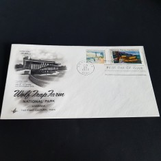Plic rar Prima Zi (FDC) SUA 1972. Wolf Trap Farm National Park, Virginia - Colecție Vintage foto