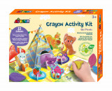 Kit de activitati cu creioane colorate - La picnic