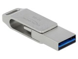 Pendrive 32GB USB-A/USB-C, argintiu, 119MB/s citire