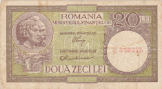 ROMANIA 20 LEI ND (1947,1948,1950) F LUCA, RUBICEC foto