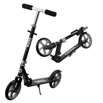 Trotineta freestyle, QKIDS, WEISS Black, Ghidon reglabil pe 3 trepte, Amortizor EasyUp foto