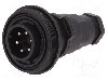 Conector circular, tata, 6 pini, BULGIN - PX0740/P