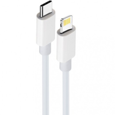 Cablu Date si Incarcare USB-C - Lightning MaXlife MXUC-05, 20W, 1m, Alb foto