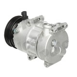 Compresor aer conditionat Ford Focus II, 2004-2011; C-MAX, 2007-2011, Focus C-MAX, 2003-2011 motorizare 1.8/2.0, benzina, rola curea 109 mm, 5 canelu