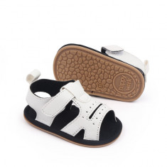 Sandale albe pentru baietei - Kamy (Marime Disponibila: 12-18 luni (Marimea 21
