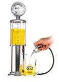 Distribuitor bauturi Oem 950 ml cu furtun si pistol, stil pompa benzinarie, plastic, argintiu