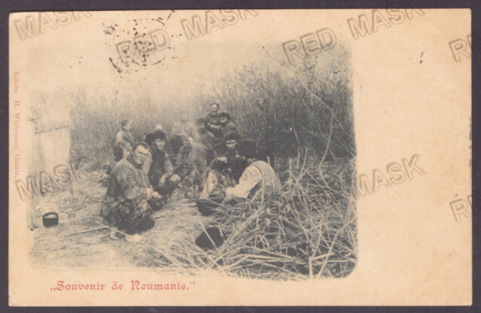 4829 - GALATI, Fishermen, Litho, Romania - 1898