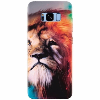 Husa silicon pentru Samsung S8 Plus, Awesome Art Of Lion foto