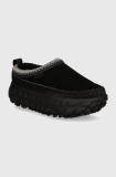 UGG papuci din piele Venture Daze barbati, culoarea negru, 1154530-BBLC