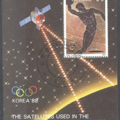 Guyana 1987 Sport, Olympics, perf. sheet, used T.171