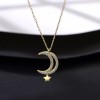 Lantisor Argint Moon&amp;Star---LUNA&amp;STEA GOLD--- ARG135C, Argintboutique