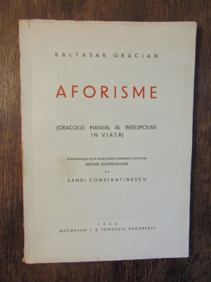 Aforisme - Baltasar Gracian foto