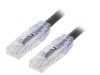 Patch Cord Negru TX6 PLUS U/UTP 6 LSZH 0.5m 24AWG