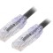 Patch Cord Negru TX6 PLUS U/UTP 6 LSZH 0.5m 24AWG