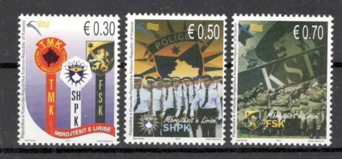 Kosovo 2000 - Ziua Independentei, forțele de securitate, serie neuzata