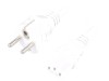 Cablu Alimentare 1.5m Alb 3x0.75mm2 CEE 7/7 la IEC C13