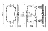Set placute frana,frana disc HONDA CIVIC VIII Hatchback (FN, FK) (2005 - 2012) BOSCH 0 986 494 249