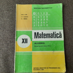 ALGEBRA MANUAL PENTRU CLASA A XII-A ION D ION Ion. D Ion , A. P. Ghioca