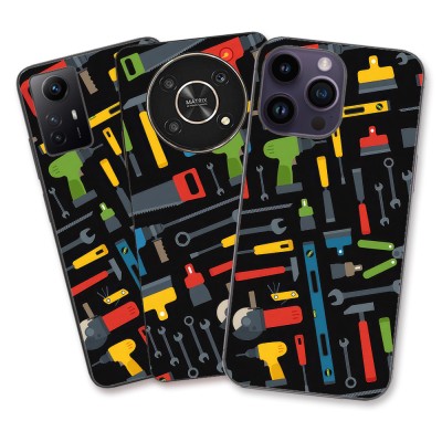 Husa Apple iPhone 11 Silicon Gel Tpu Model Unelte Pattern foto
