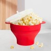 Recipient pliabil popcorn microunde, bol silicon rezistent la temperaturi inalte, preparare floricele fara ulei, Oem