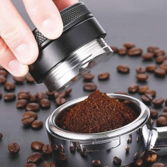 Nivelator de tamper de cafea VIA CREMA Oțel inoxidabil – 53 mm