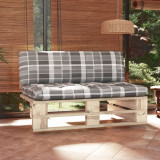 VidaXL Canapea de mijloc de grădină din paleți, lemn de pin tratat