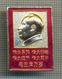 Y 691 INSIGNA -MAO ZEDONG - PRESEDINTE CHINEZ -PENTRU COLECTIONARI