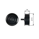 GATES T36410 DriveAlign&reg; Rola ghidare/conducere, curea transmisie