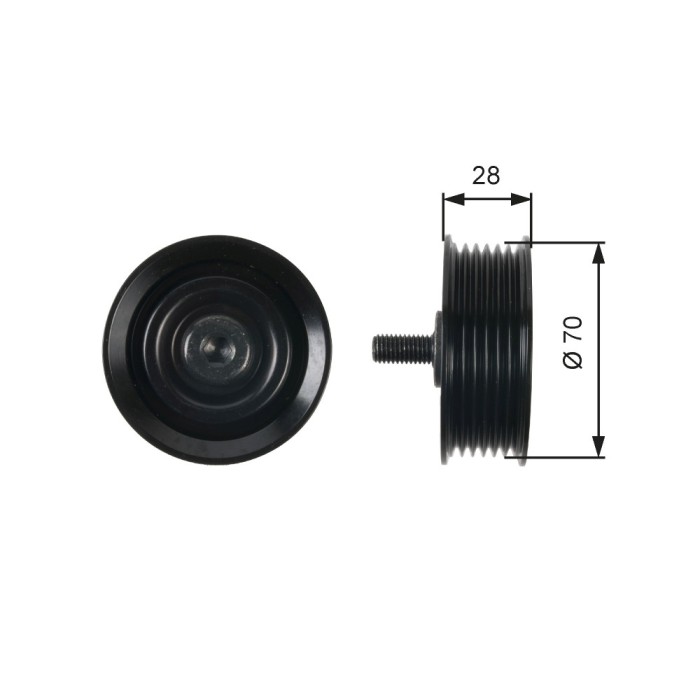 GATES T36410 DriveAlign&reg; Rola ghidare/conducere, curea transmisie