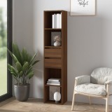 Biblioteca Gossi Stejar Maro 36x30x171 cm Lemn Prelucrat Rafturi Living Modern