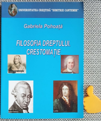 Filosofia dreptului Crestomatie Gabriela Pohoata foto