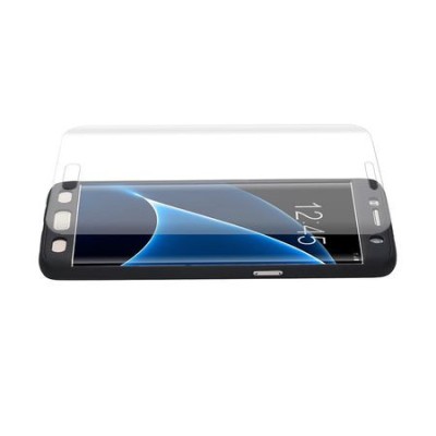 Husa Fullbody MyStyle Black pentru Samsung Galaxy S7 Edge acoperire completa 360 grade cu folie de protectie gratis foto