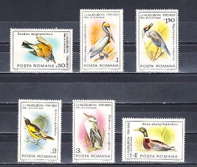 M1 TX8 10 - 1985 - Pasari ocrotite - bicentenarul nasterii lui JJ Audubon foto