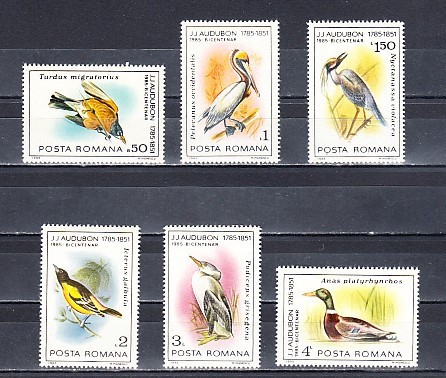 M1 TX8 10 - 1985 - Pasari ocrotite - bicentenarul nasterii lui JJ Audubon