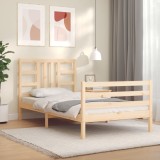 Cumpara ieftin Cadru de pat fără saltea, 90x200 cm, lemn masiv pin