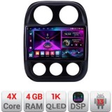 Navigatie Jeep Compass 2010-2016 A-2500 4+64 InCell Display 1K Android Waze USB Navigatie Internet Youtube Radio CarStore Technology