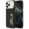 Husa pentru Apple iPhone 17 Pro Max, Karl Lagerfeld, Script Logo, Neagra