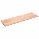 Cumpara ieftin Blat de masă maro 200x60x(2-4) cm, lemn masiv stejar tratat