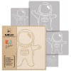KIDS Șablon de plastic reutilizabile (5 buc) // ASTRONAUT