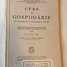 Maria General Dobrescu - Curs de Gospodarie clasa a 6a 1935 & retete culinare