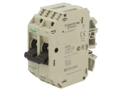 &amp;Icirc;ntrerupător motor 250VAC șină DIN IP20 -20&amp;divide;60&amp;deg;C foto
