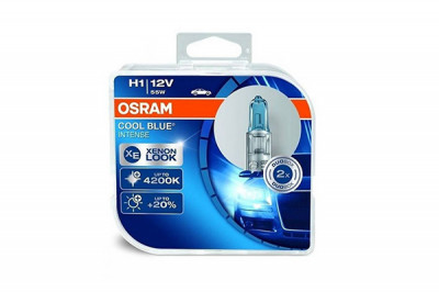 SET 2 BECURI 12V H1 55 W COOL BLUE INTENSE OSRAM foto