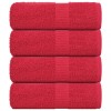 Prosoape pentru oaspeți 4 buc Roșu 30x50cm 360 g/m&sup2; 100% bumbac